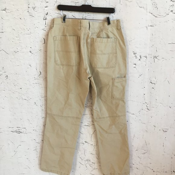 LL BEAN TAN STANDARD FIT PANTS 36 X 32 - Picture 3 of 3